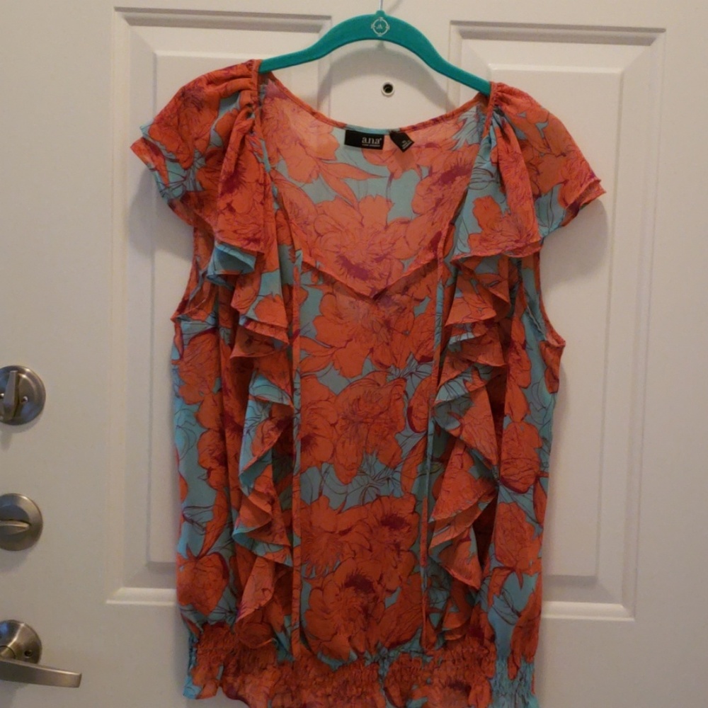 Ruffles are such a feminine touch, ladies blouse